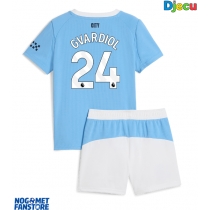 Manchester City Josko Gvardiol #24 Domaci Dres za djecu 2025-26 Kratak Rukav (+ Kratke hlače)